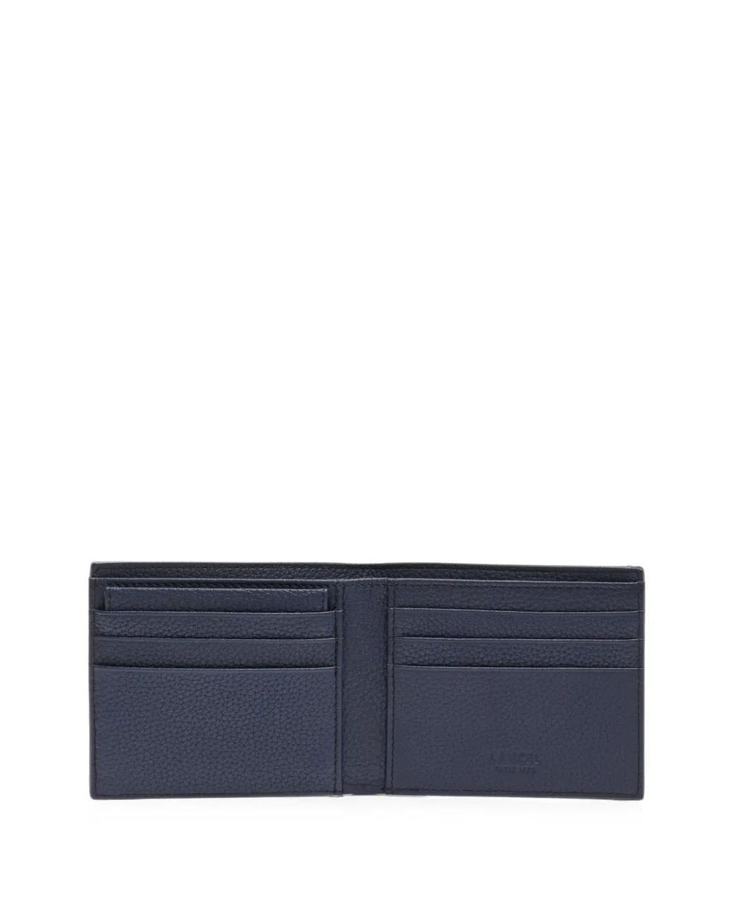 Lancel Blue Leon Grained Leather Wallet for men