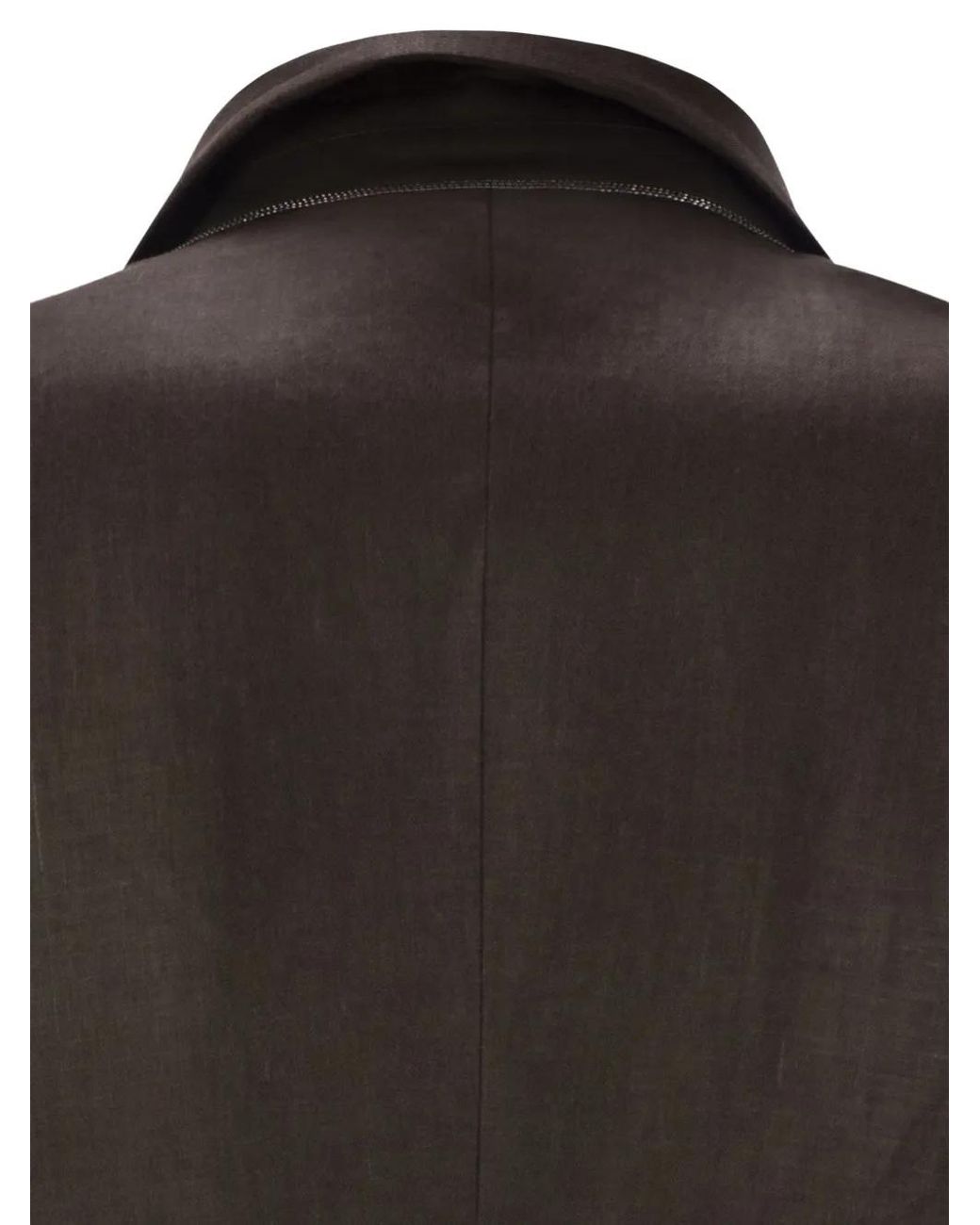 Brunello Cucinelli Black Double-Breasted Blazer