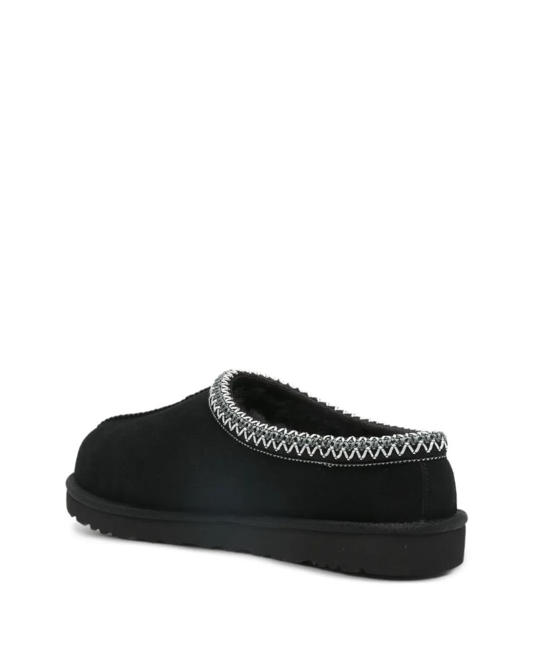 Ugg Black Tasman Ii Braided Slides