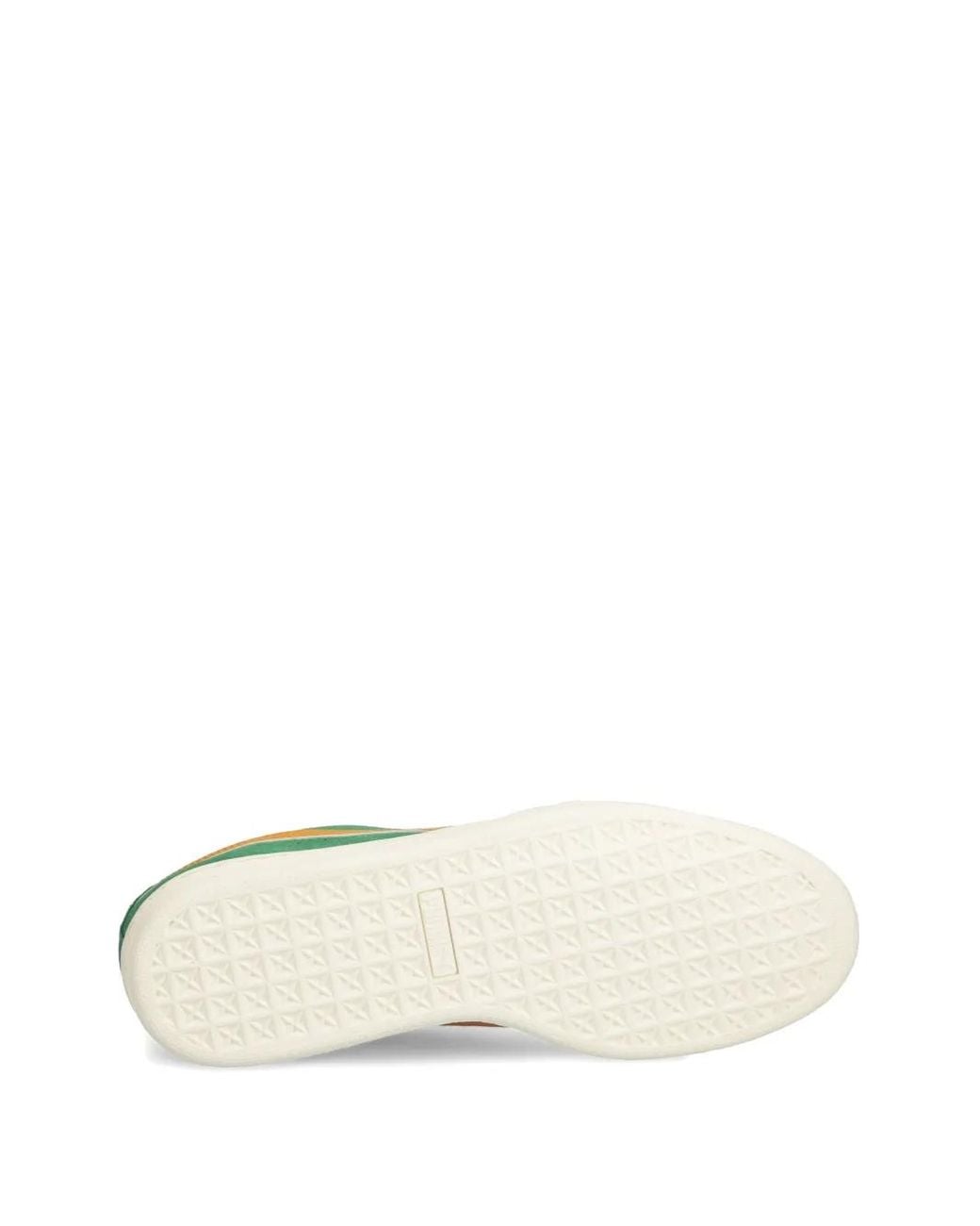 PUMA Green Suede Patch Sneakers for men