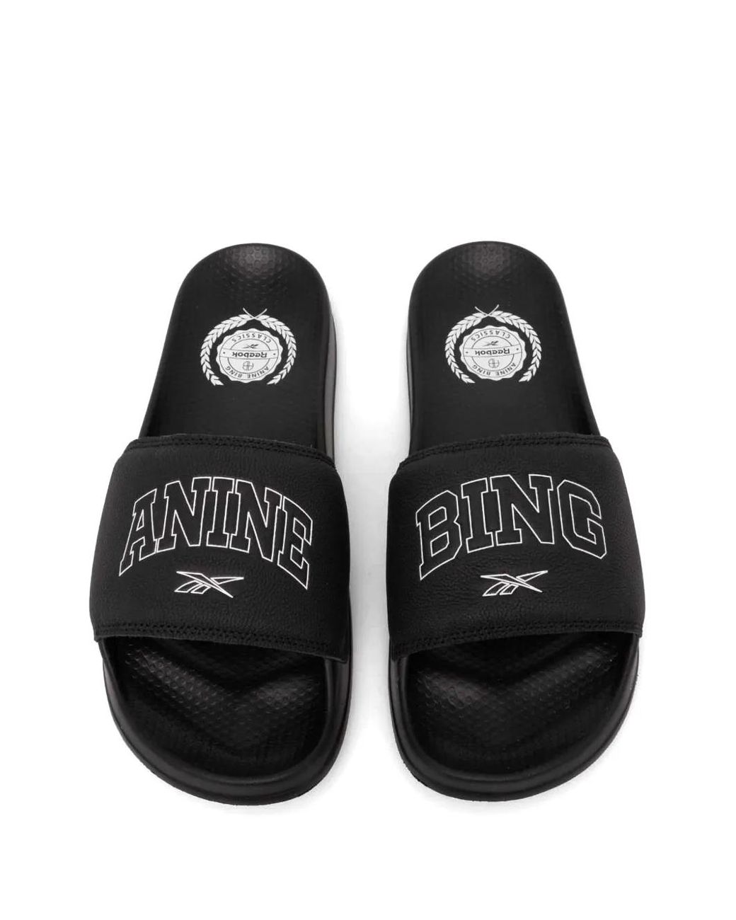 Reebok Black X Anine Bing Slides