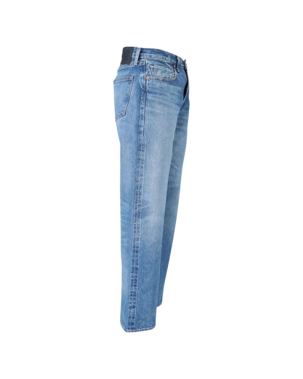 Levi's Blue Saddle Rock Mij Logo-Patch Jeans for men