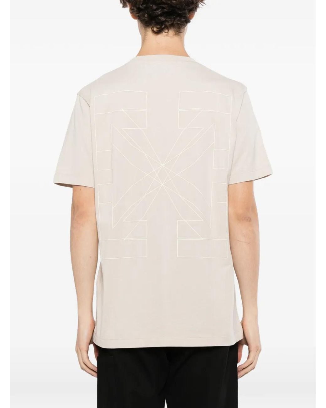 Off-White c/o Virgil Abloh White Outline Double-Arrow T-Shirt for men