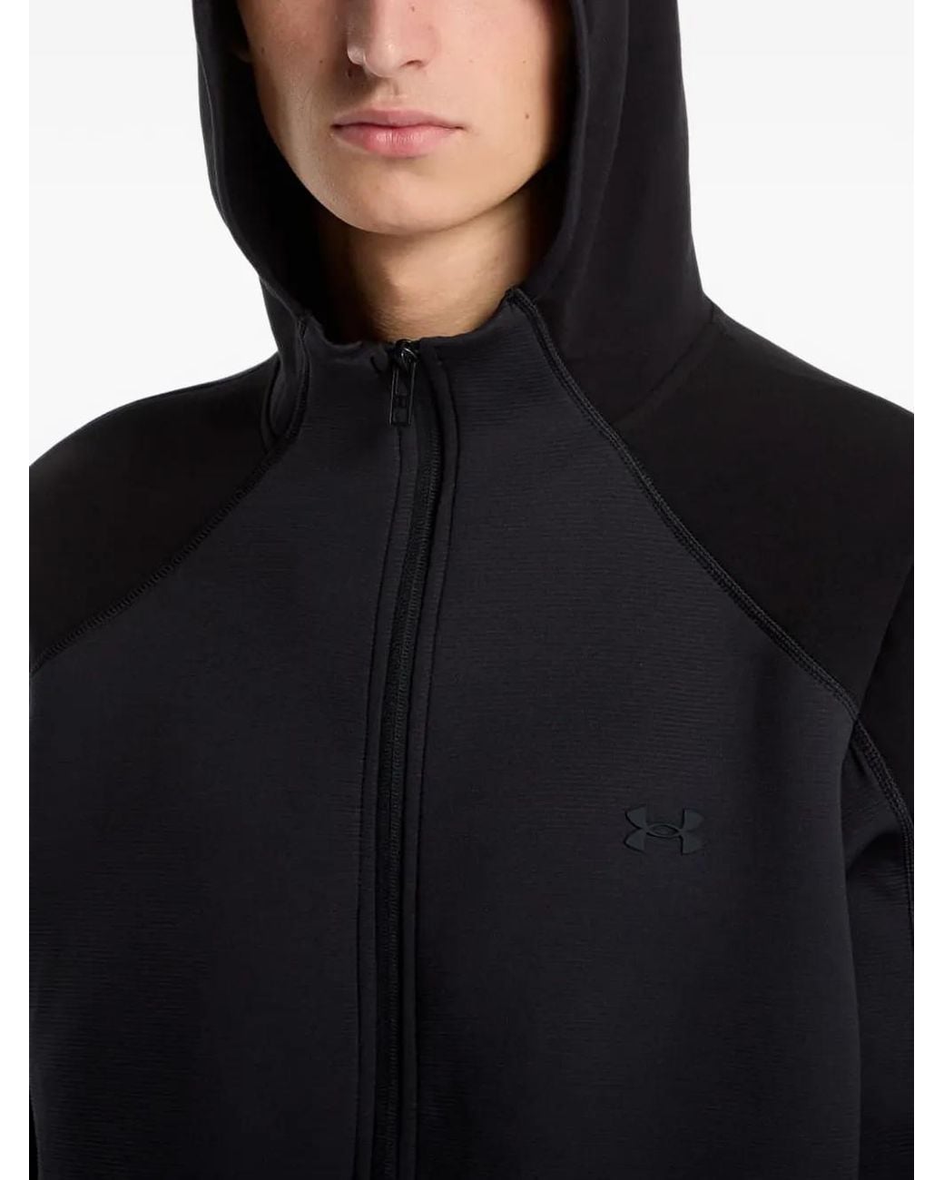 Under Armour Black Unstoppable Zip-Up Hoodie for men
