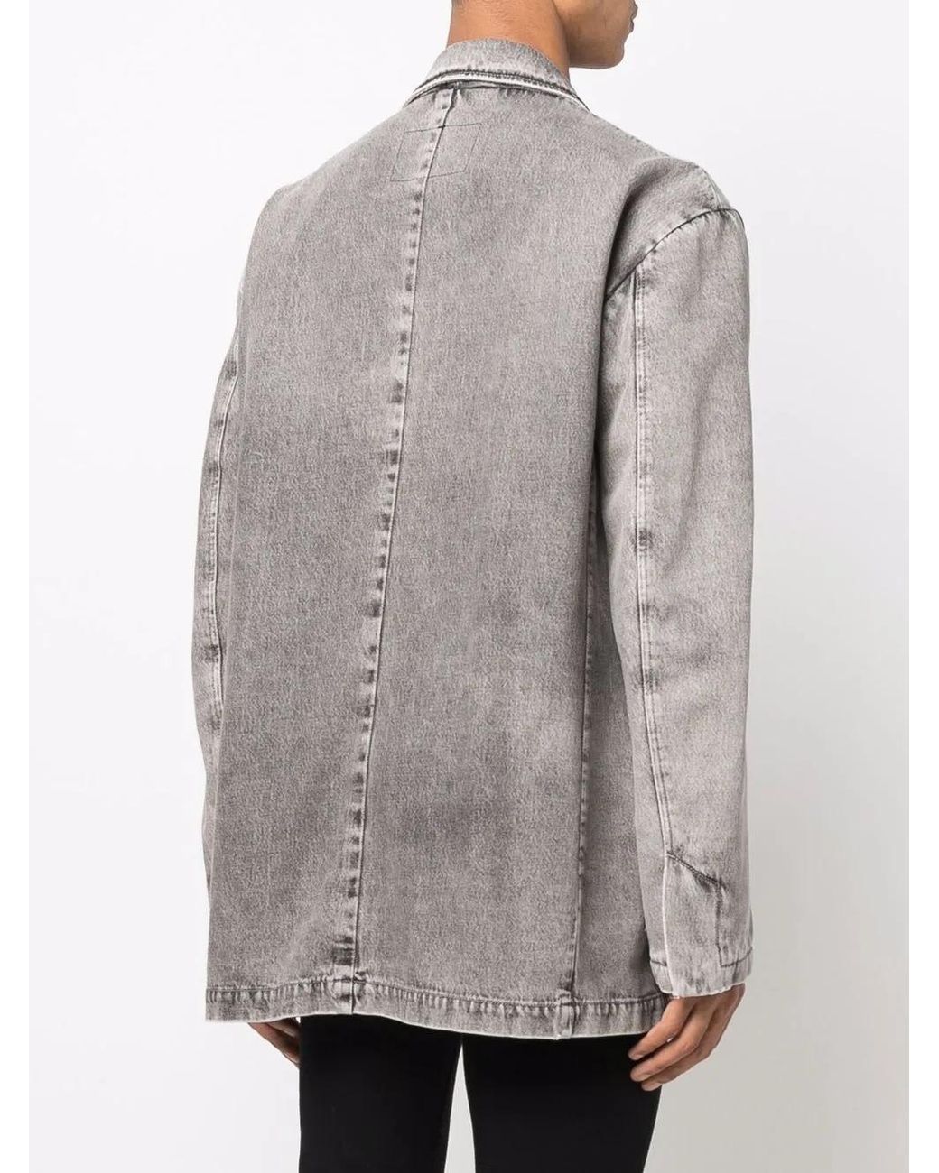DIESEL Gray Fashion Show Denim Blazer for men