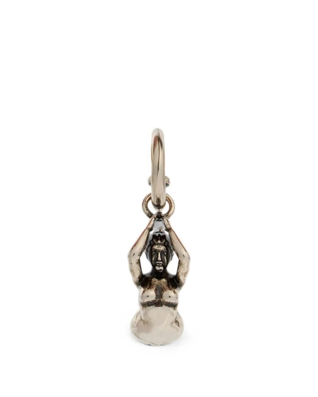 Etro White Boucles D'Oreilles Drop À Sirène