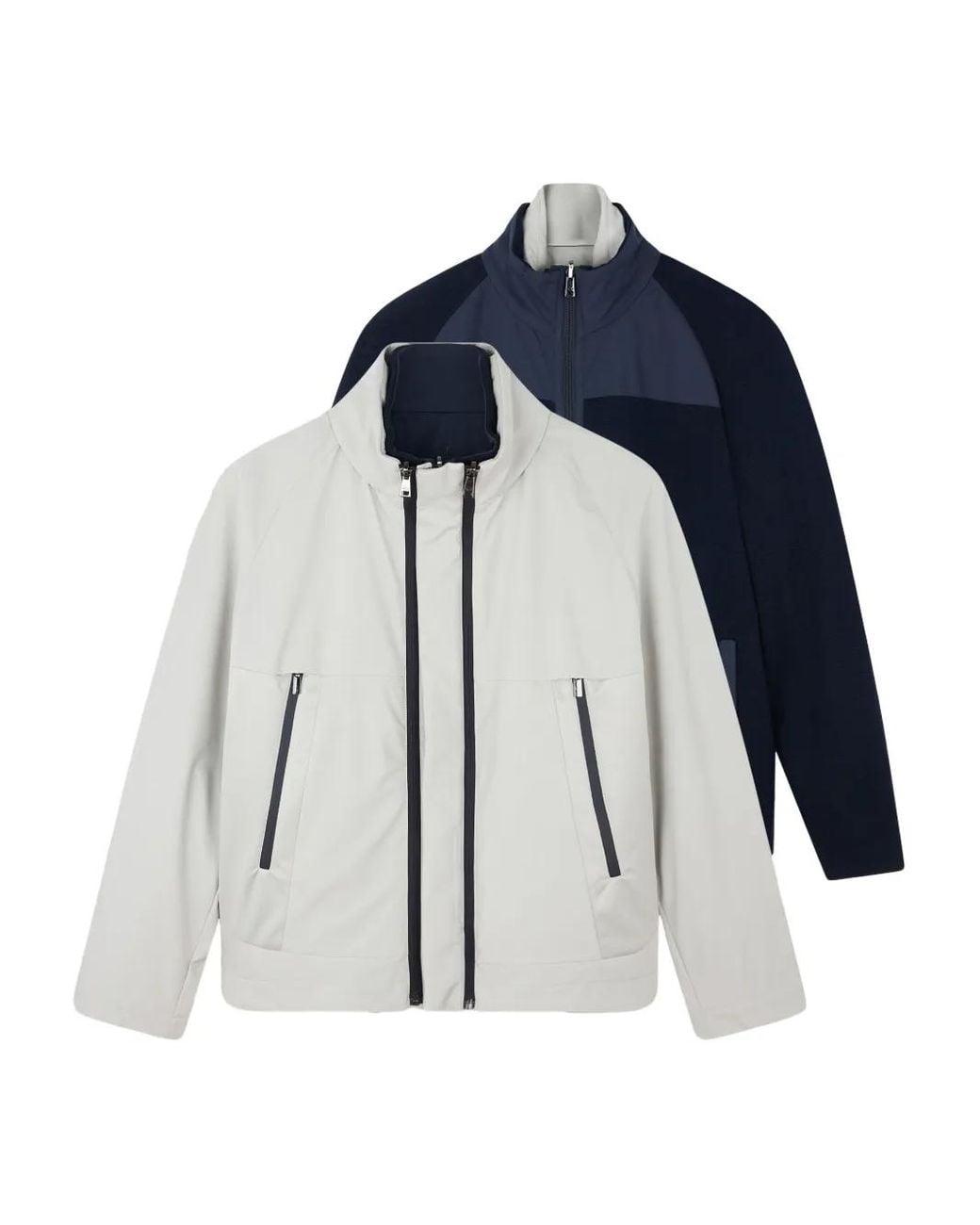 Paul & Shark Blue Zipped Jacket for men