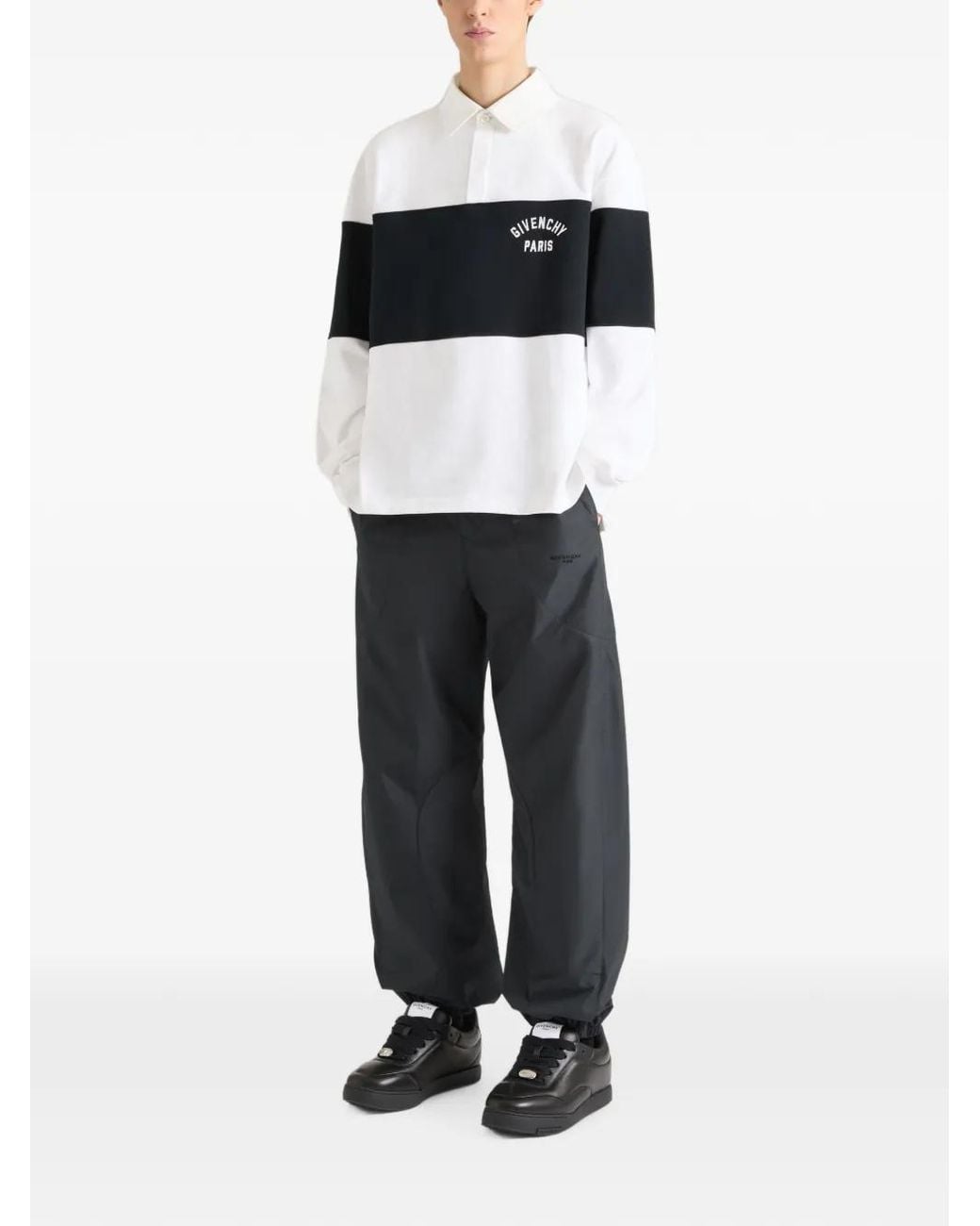 Givenchy Black Bicolor Polo for men
