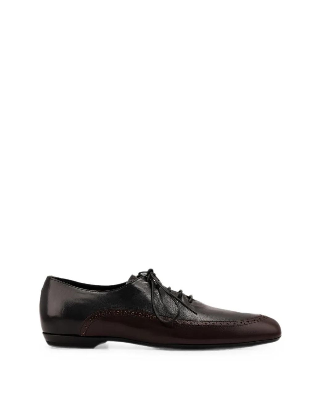 Dries Van Noten Black Richelieus En Cuir for men