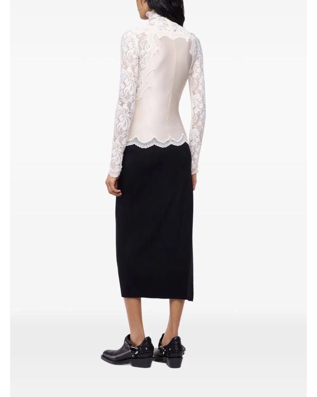 Rabanne White Long-Sleeved Top