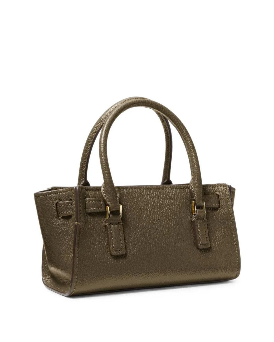 Michael Kors Metallic Mini Sac À Bandoulière Hamilton Moderne En Cuir