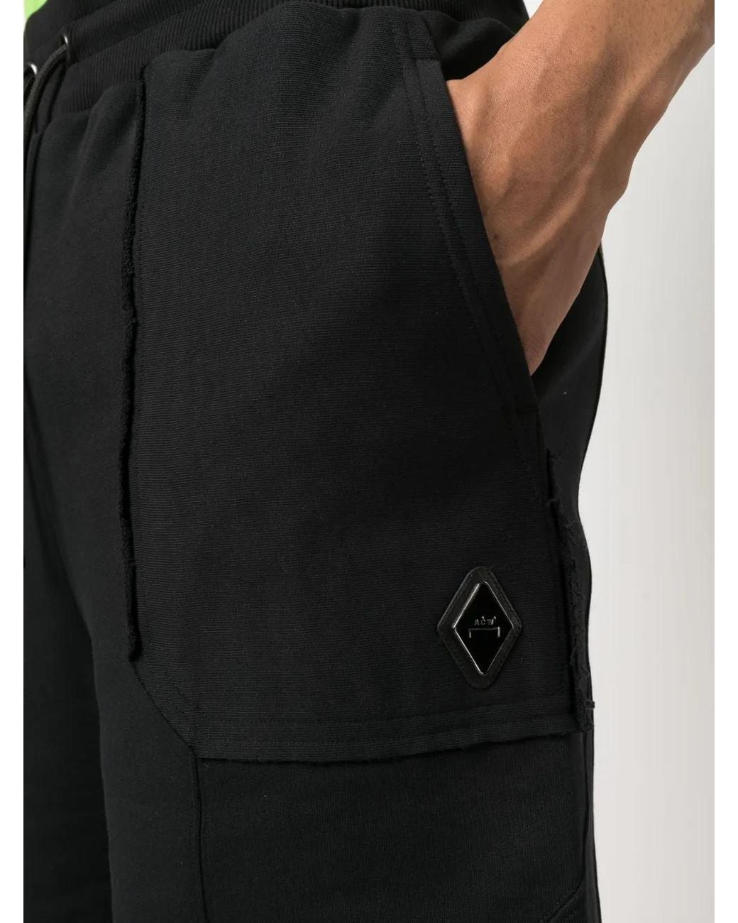 A_COLD_WALL* Black Logo-Patch Bermuda Shorts for men