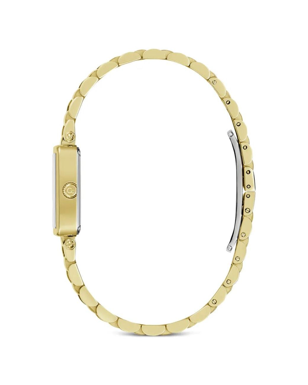 Guess Metallic Gc Rectangular-Face 21Mm Watch