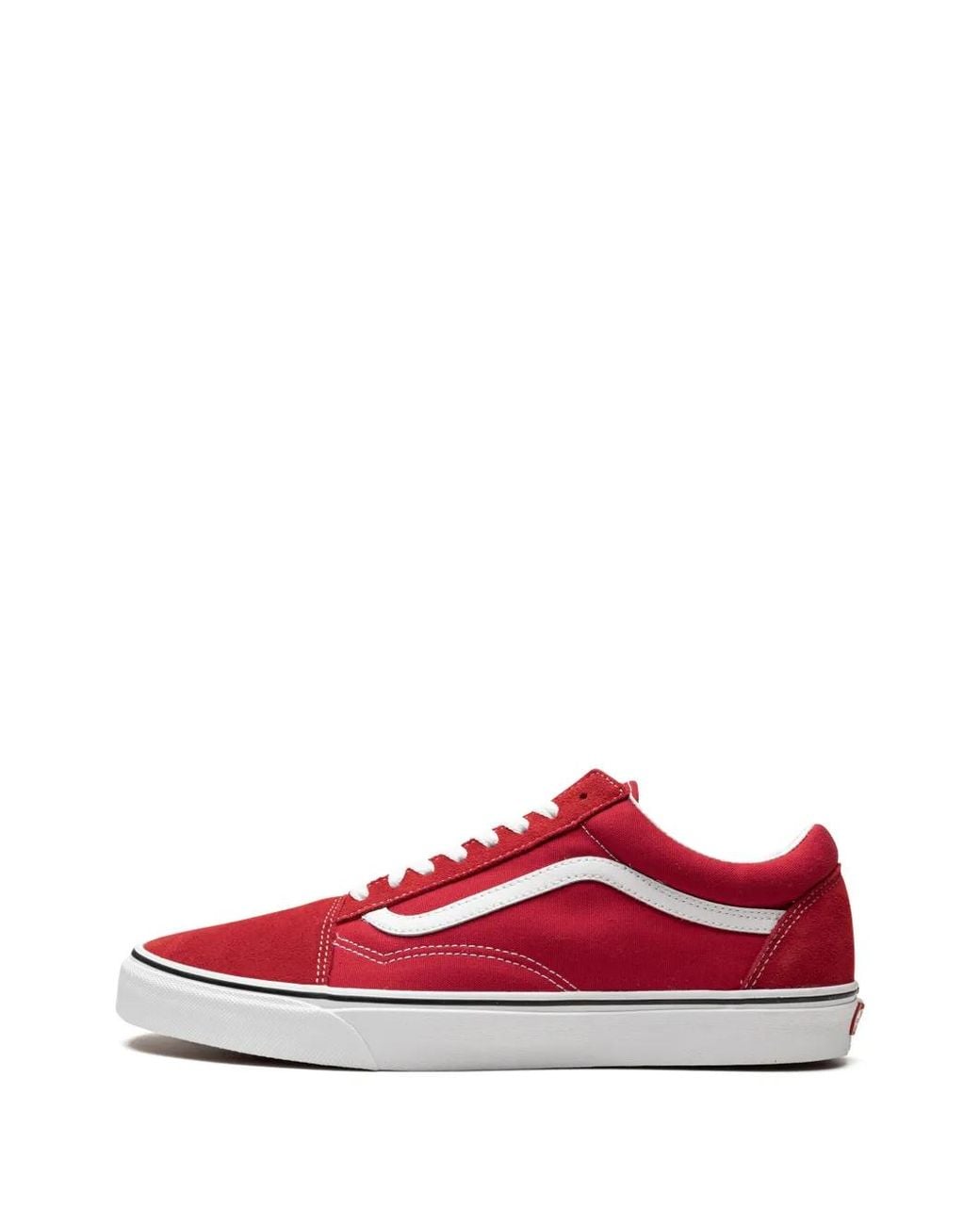 Vans Red Old Skool Low-Top Sneakers