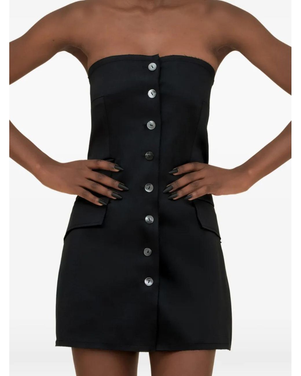 Contessa Mills Black Craft Mini Dress