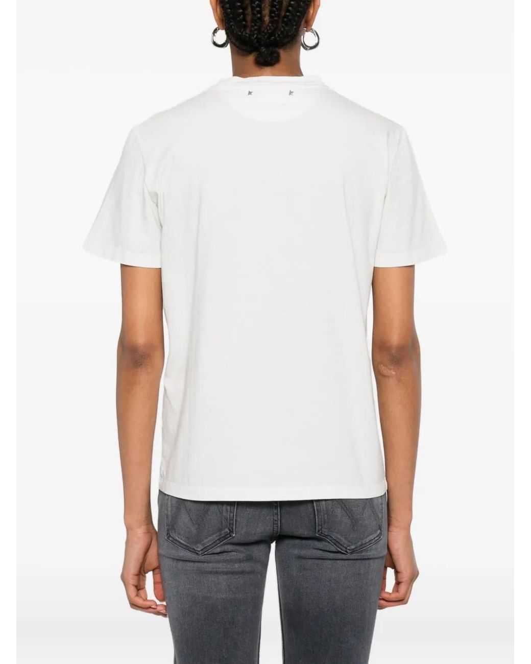 Golden Goose Deluxe Brand White Cotton Crew-Neck T-Shirt T-Shirts & Jerseys