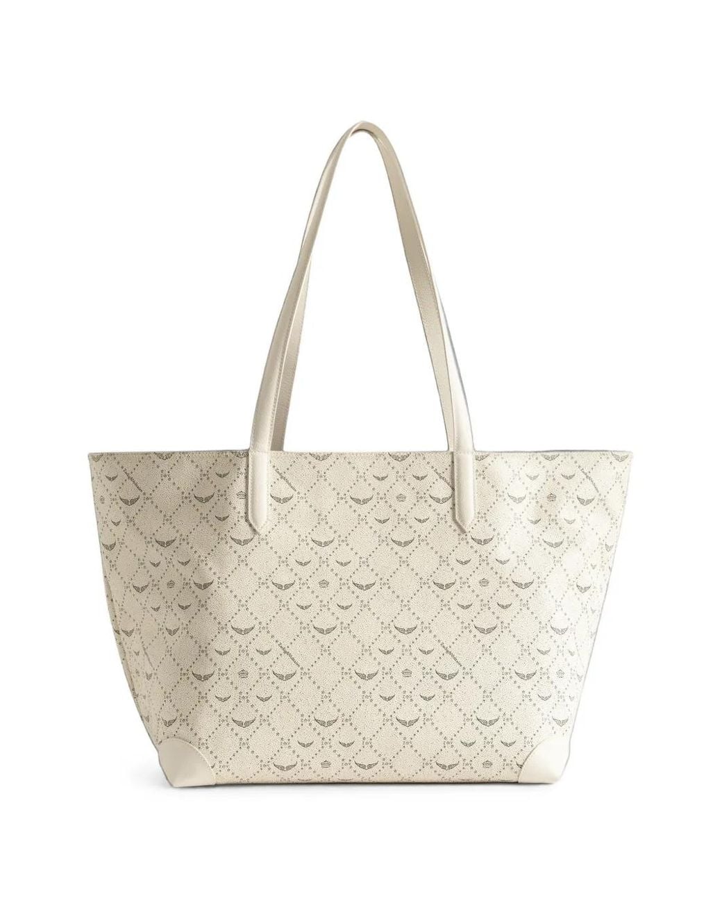 Zadig & Voltaire White Z Shopper Xl Monogram Bag