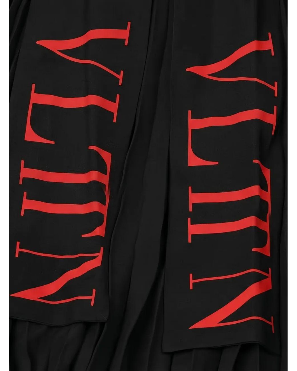 Valentino Garavani Black Long-Sleeves Maxi Dress