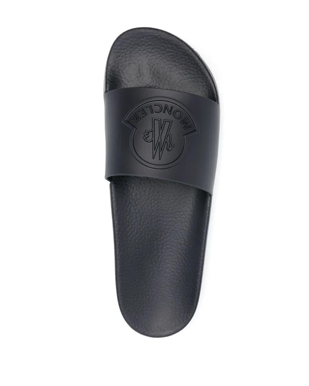 Moncler Blue Basile Slides for men
