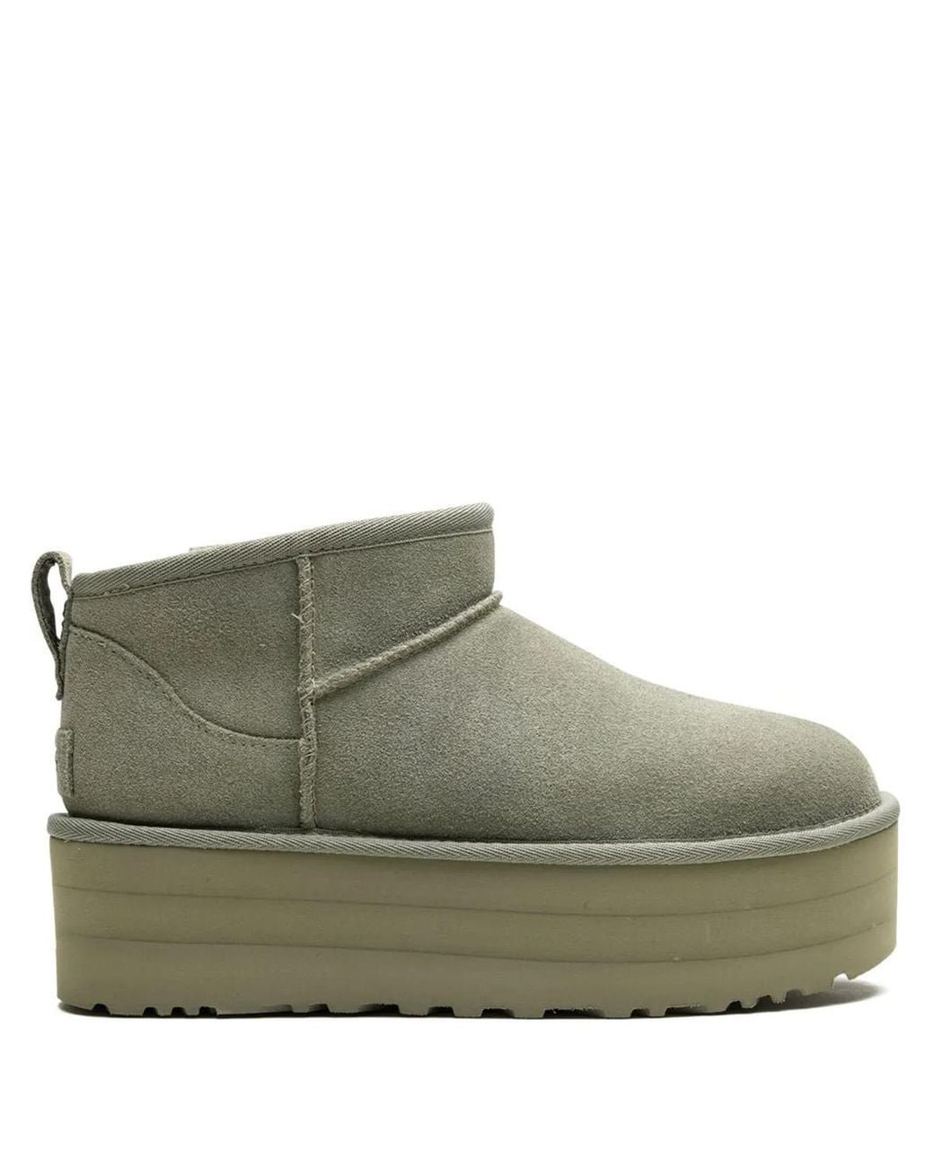 Ugg Green Classic Ultra Mini Platform Boots