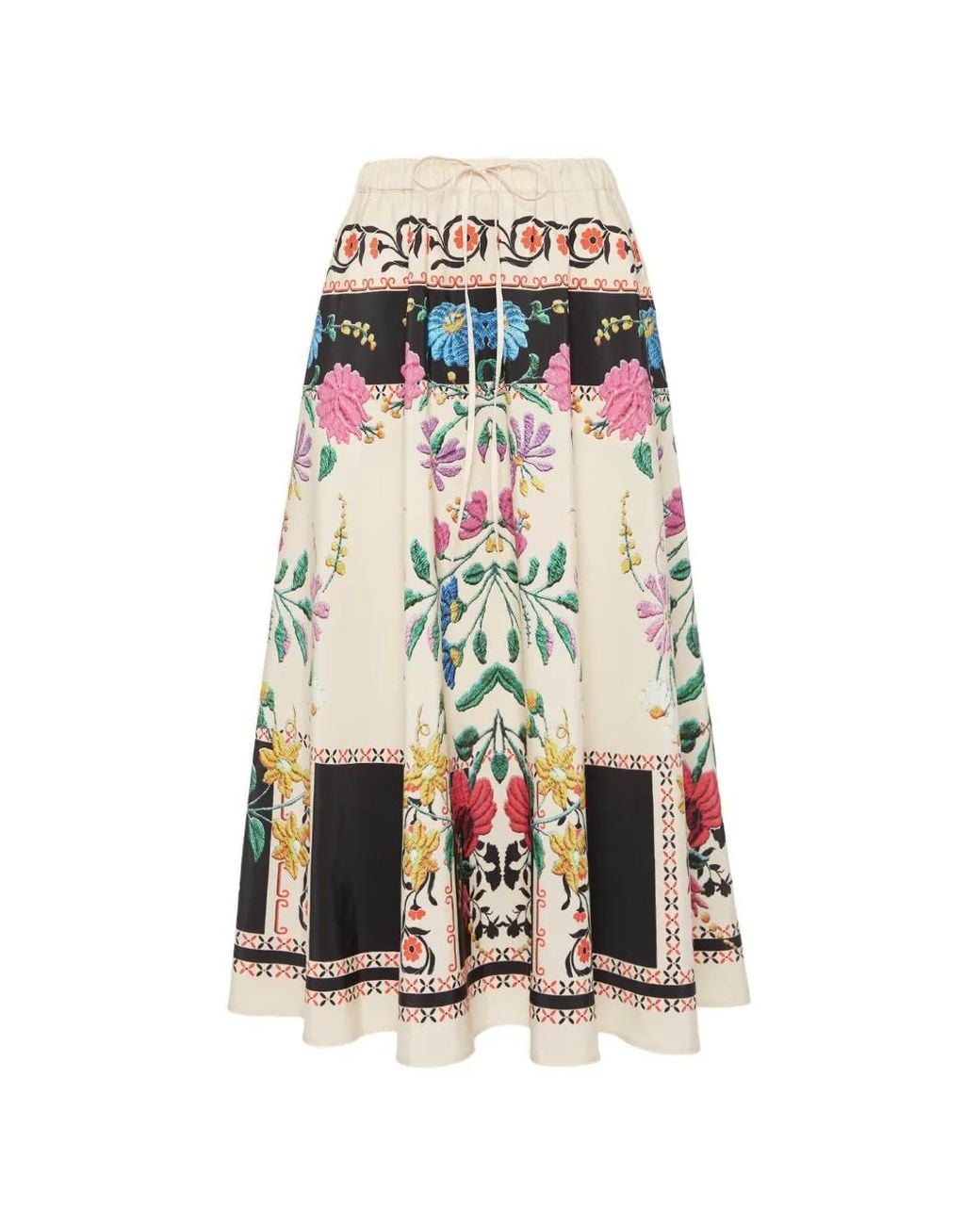LaDoubleJ White Drawstring Skirt