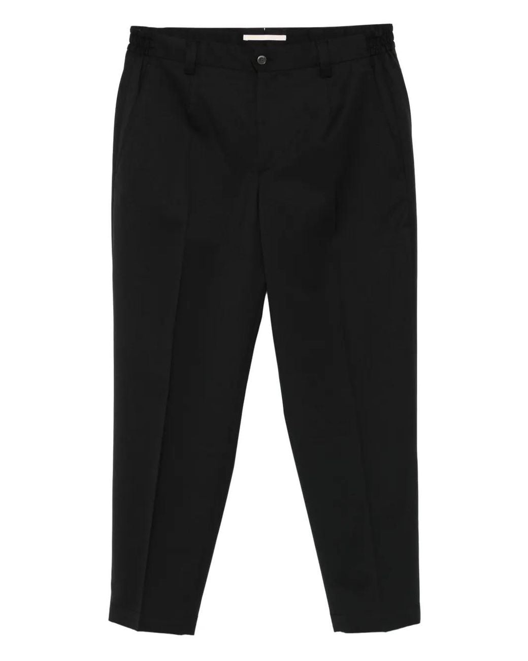 Briglia 1949 Black Pleated Straight-Leg Trousers for men
