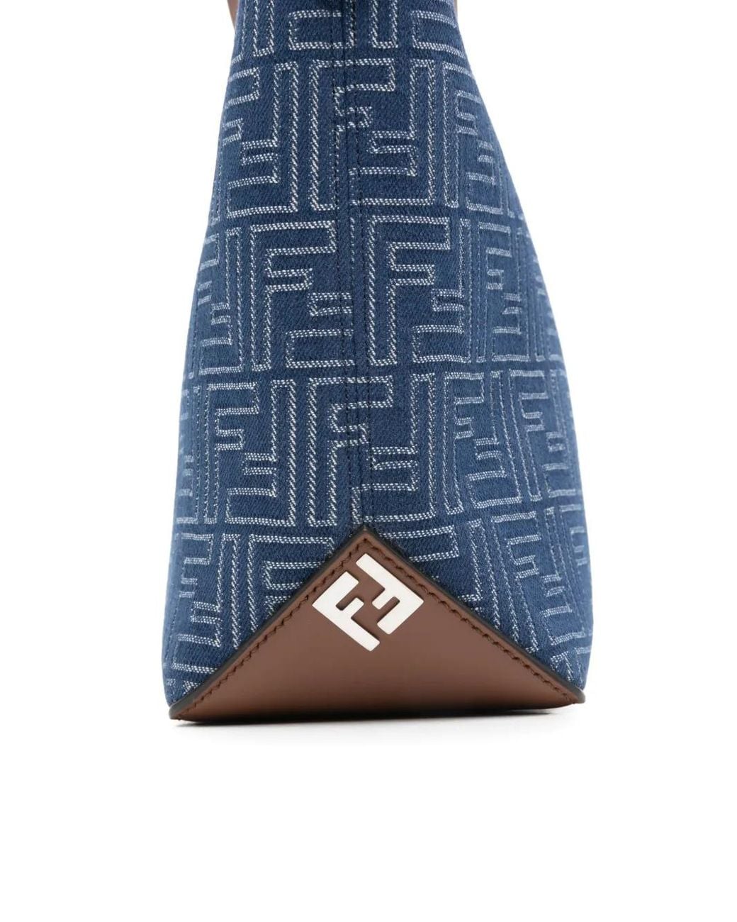 Borsa Tote Ff Piccola di Fendi in Blue da Uomo