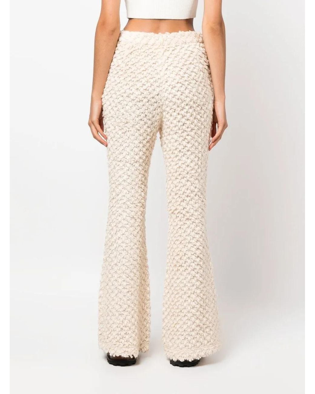 ROKH Natural Knit Flare Lounge Trousers