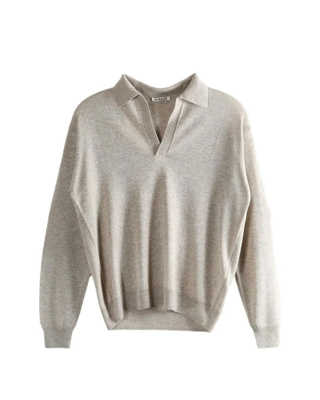 Jersey Con Cuello En V Auralee de color White