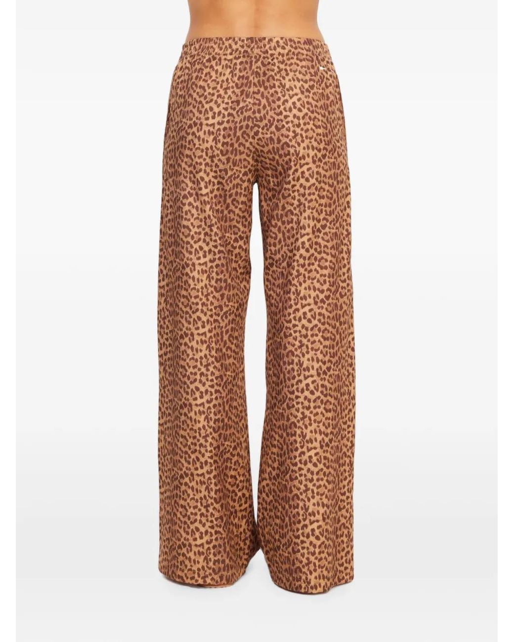 The Upside Brown Javan Juliet Leopard-Print Trousers