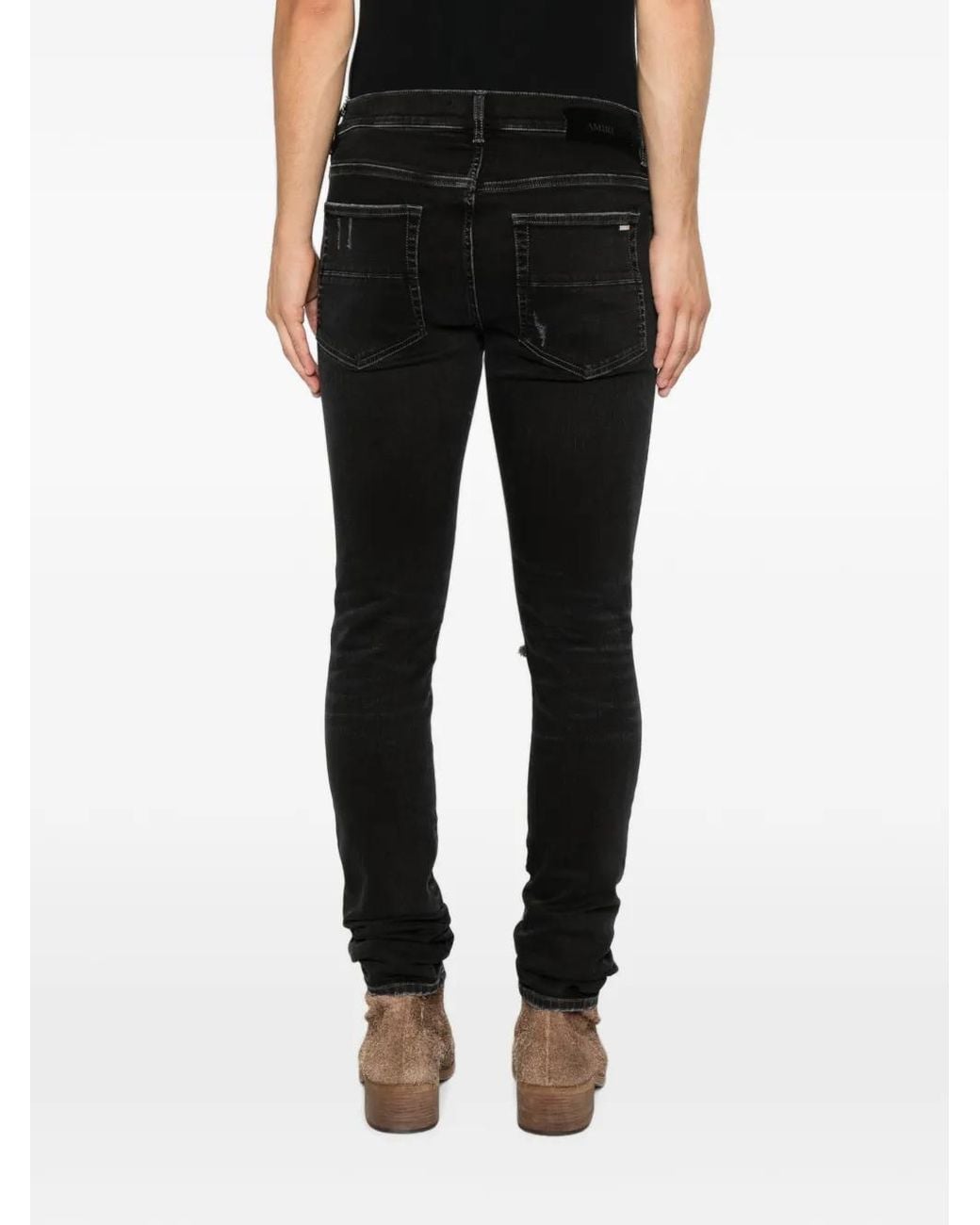 Amiri Black Jean Mx1 À Patch Camouflage for men