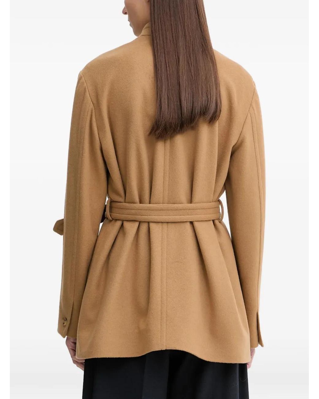 Bally Natural Button Belted Coat