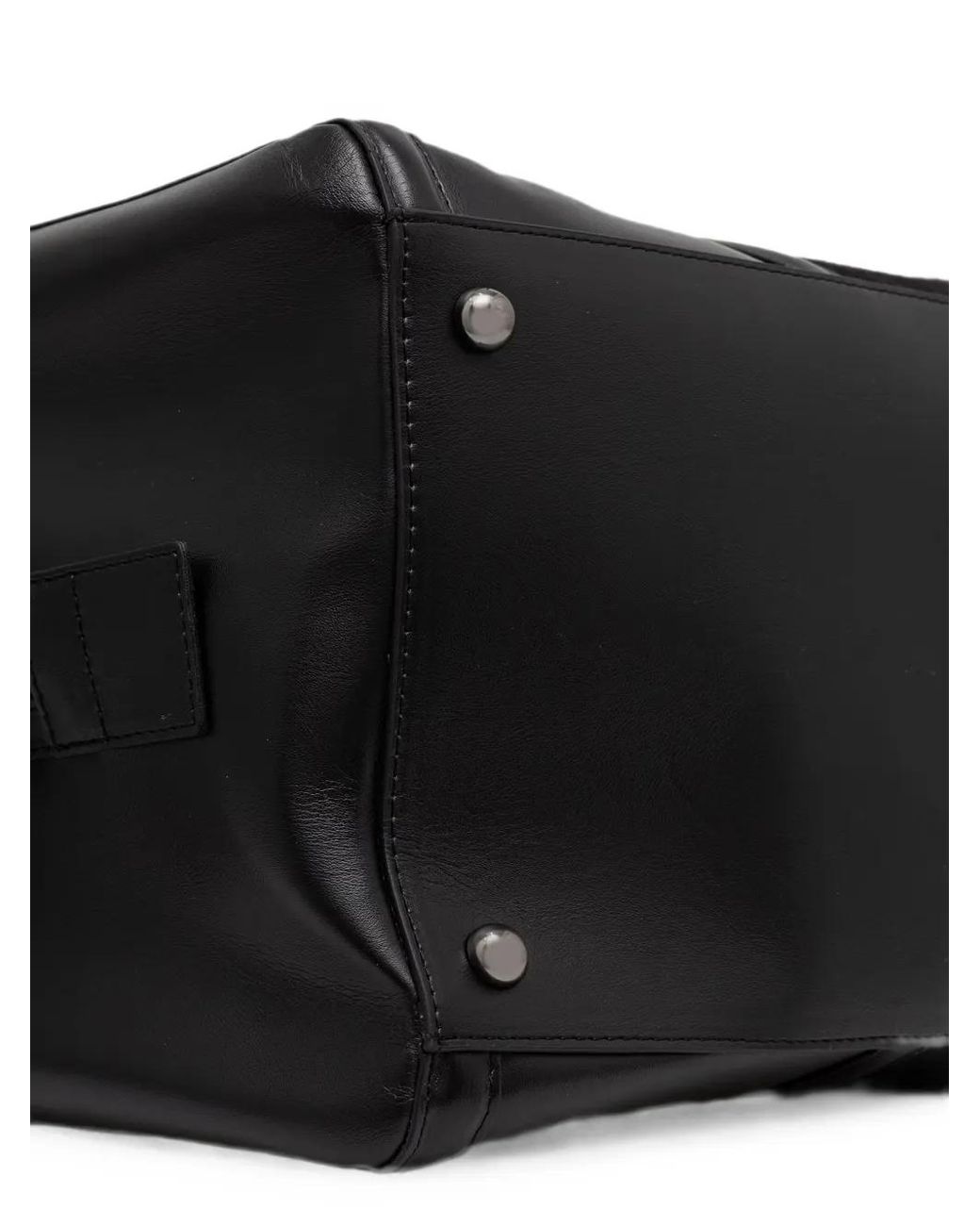 Karl Lagerfeld Black Monogram-Pattern Logo-Plaque Holdall for men