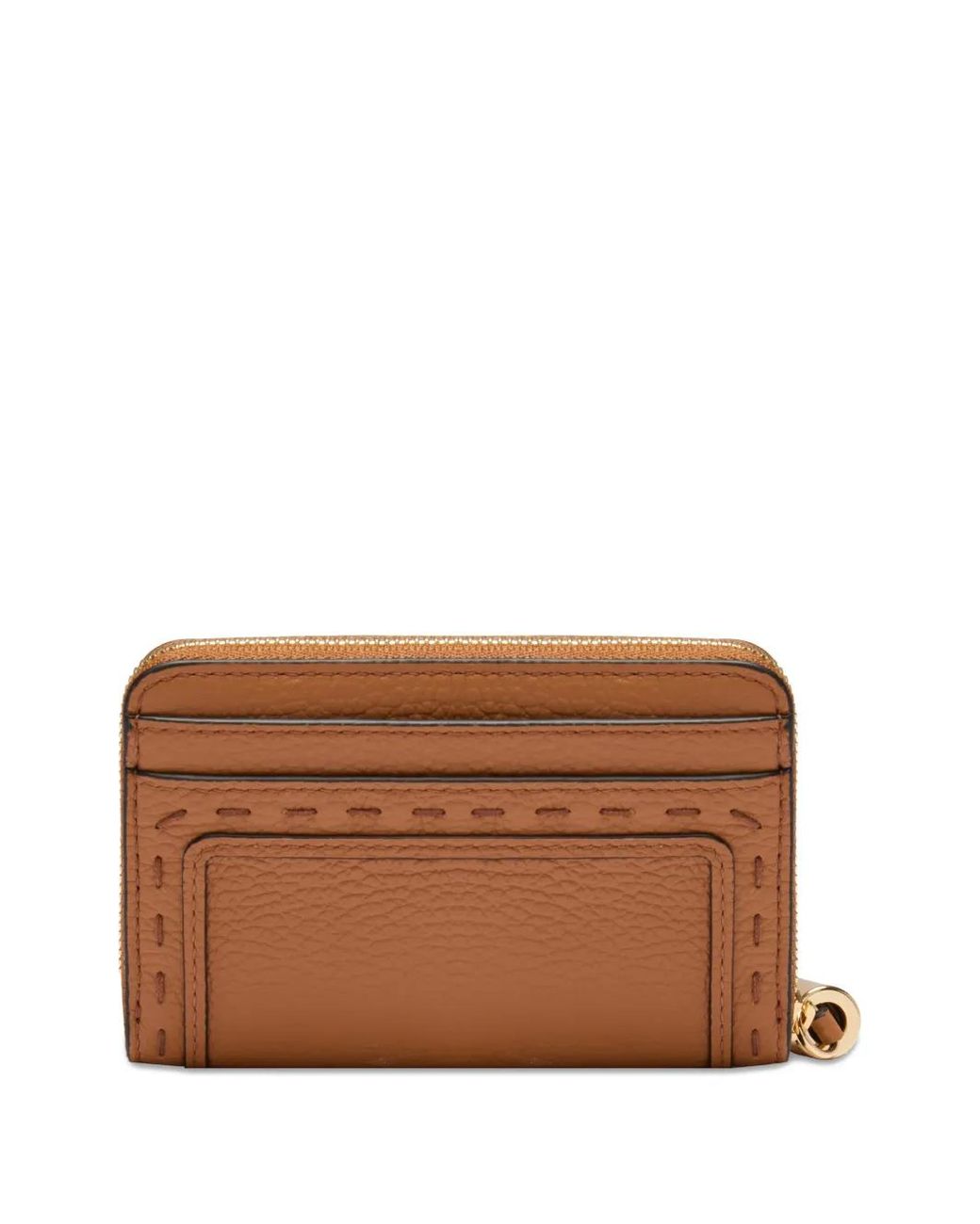 Lancel Brown Premier Flirt Tassel Zip Wallet