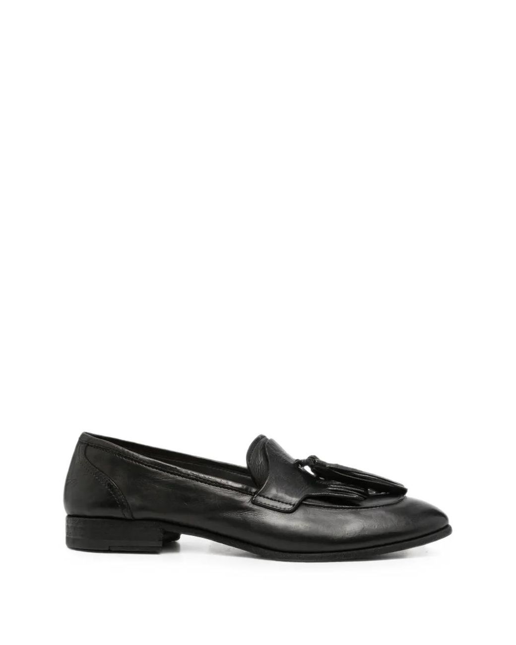 PAUL SILENCE Black Tassel-Detail Loafers