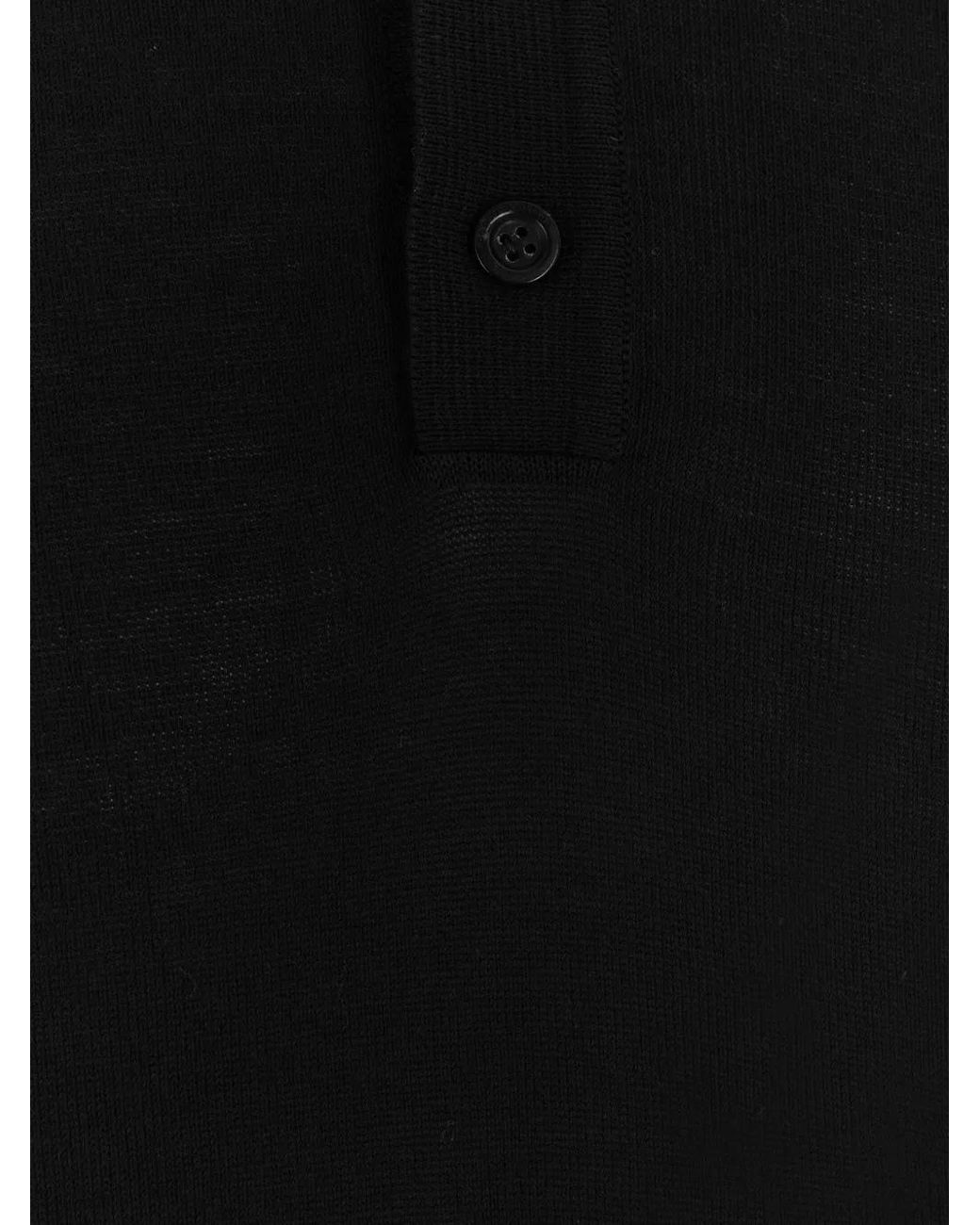 Roberto Collina Black Cotton Polo Shirt for men