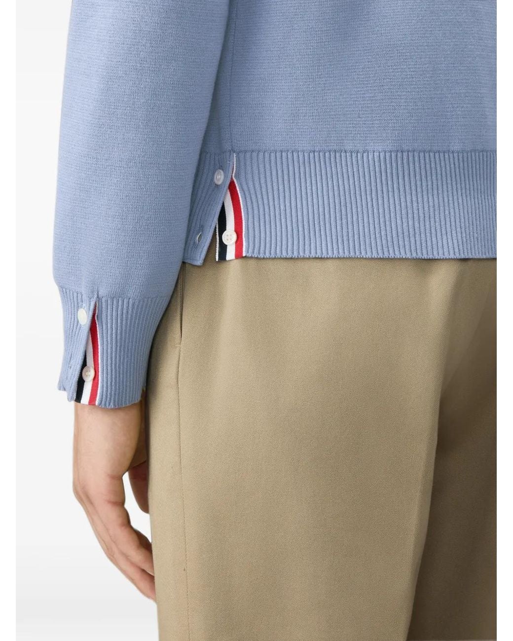Thom Browne Pullover Mit 4-Streifen-Logo in Black für Herren