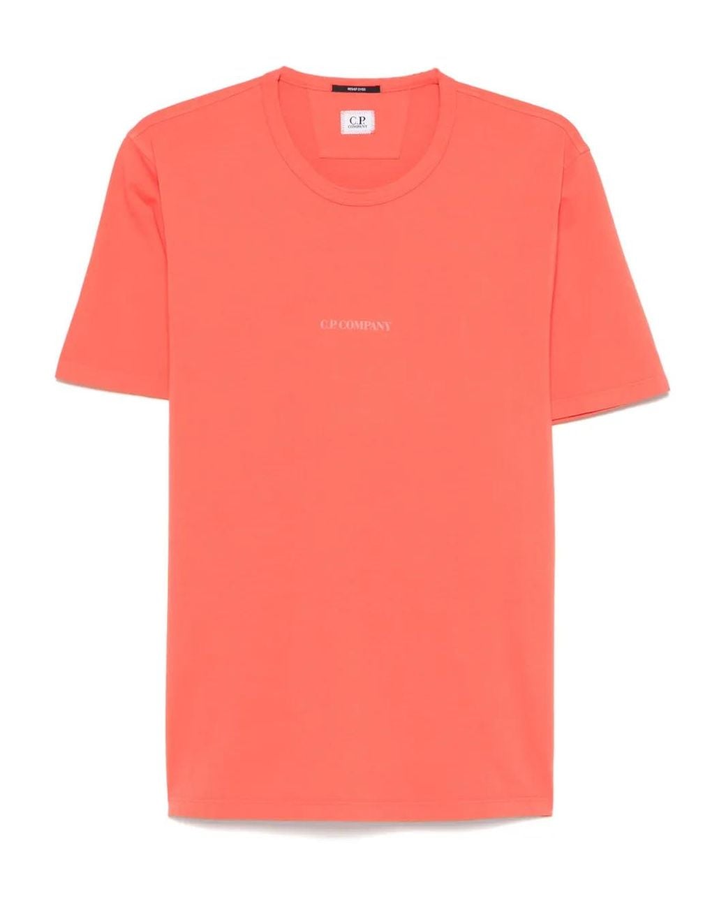 C P Company Pink C.P.Company T Shirts Short Sleeve for men