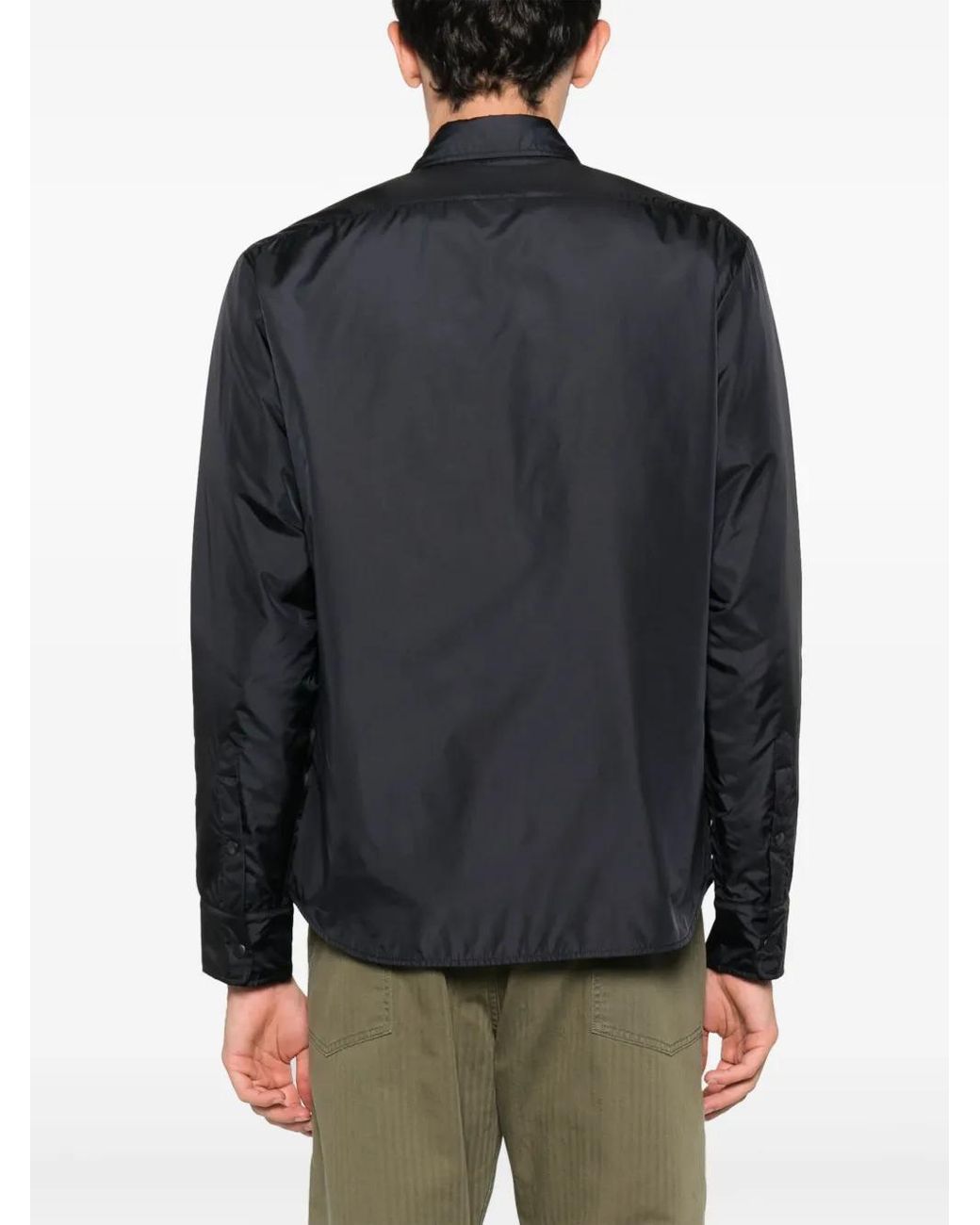 Aspesi Black Slim-Fit Water-Repellent Shirt Jacket for men