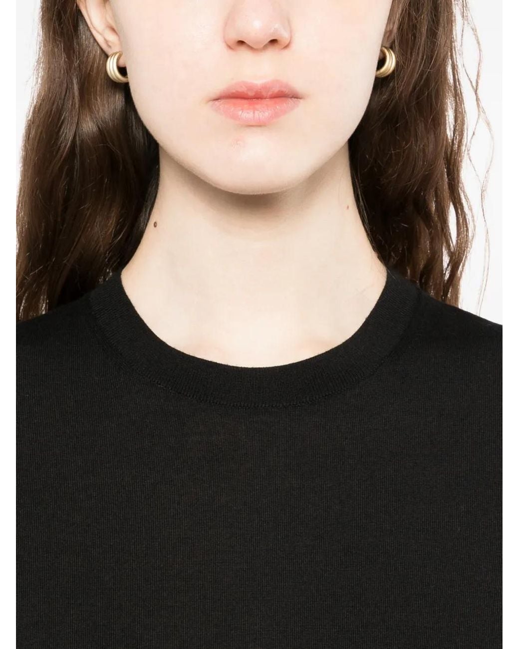 Theory Black Knitted T-Shirt