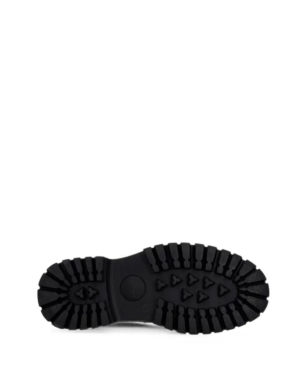 Guess Black Logo-Plaque Lug-Sole Loafers for men