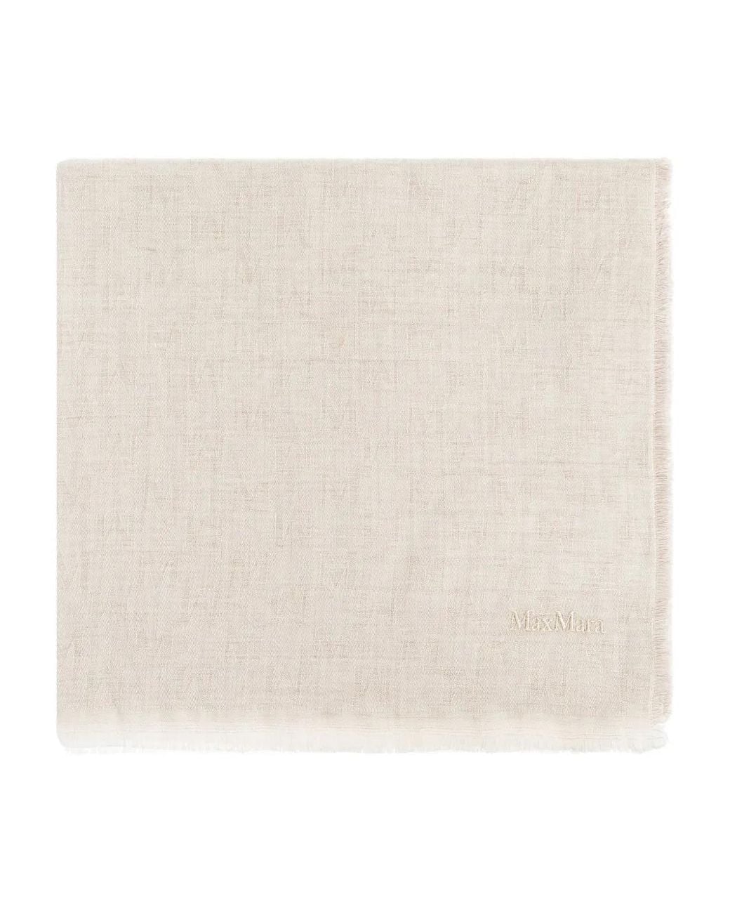 Max Mara Natural Magic-Pattern Wool Scarf