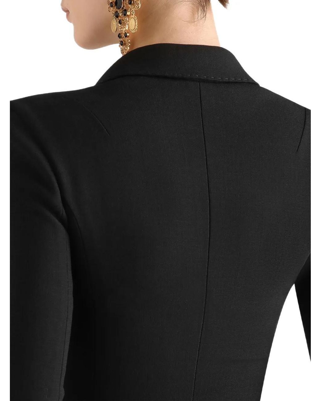 Dolce & Gabbana Black Single-Breasted Jacket
