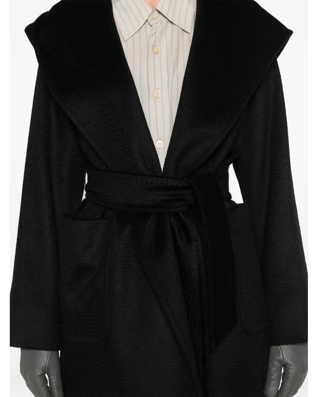 Max Mara Black Camel Coat 'rialto'