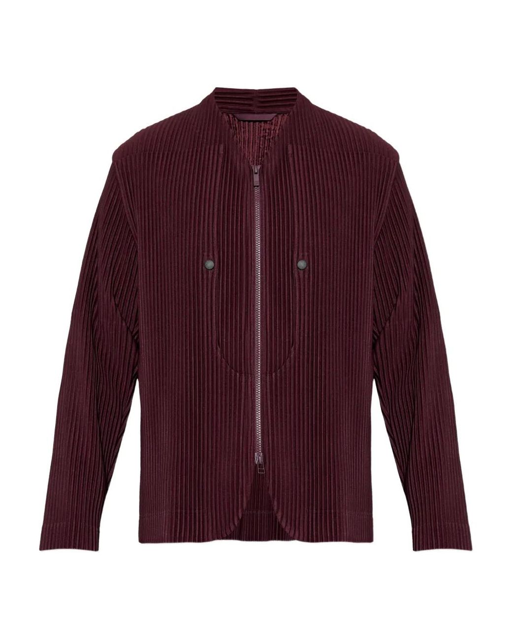 Homme Plissé Issey Miyake Quarry Zip-Up Jacket in Purple for Men