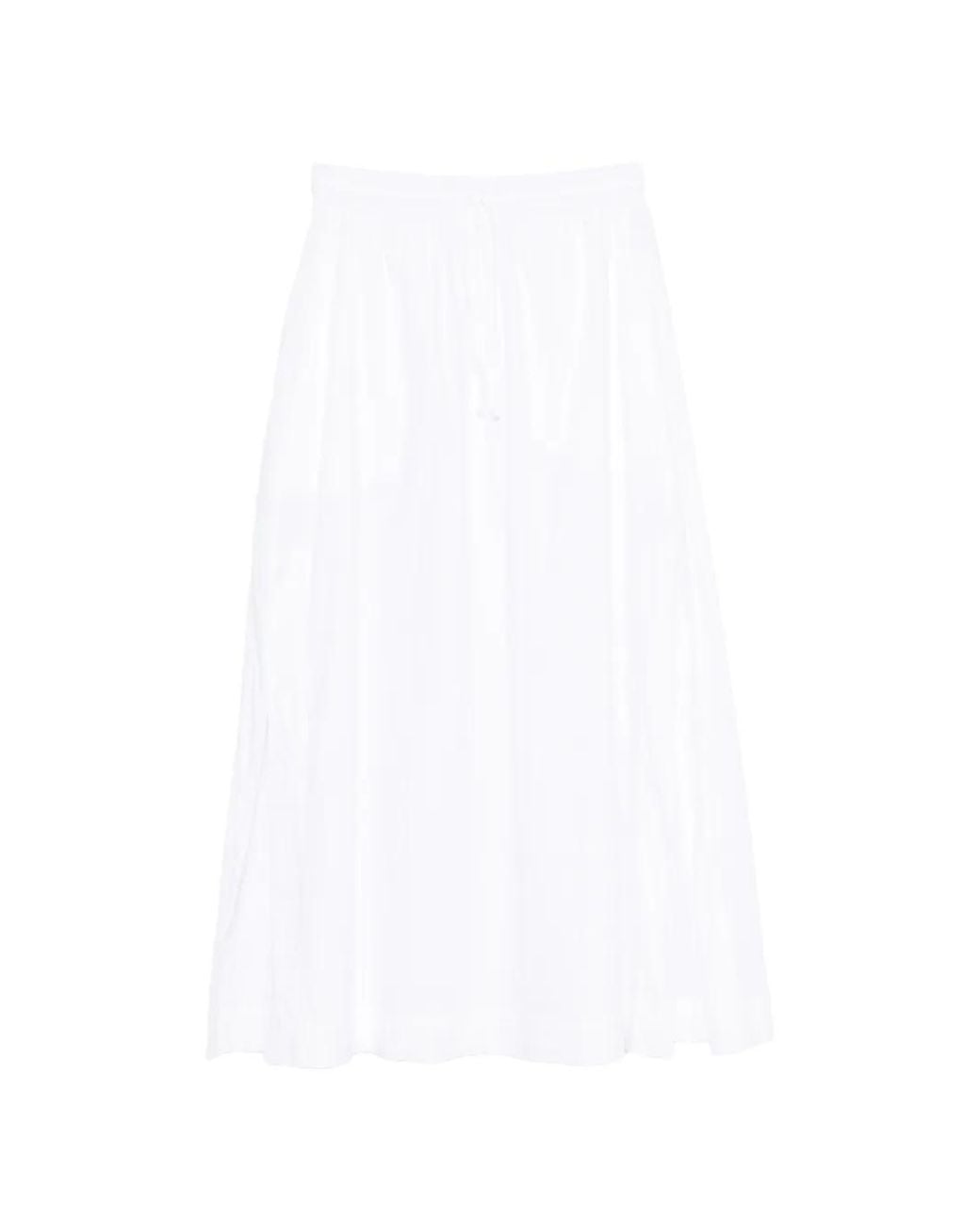 Deha White Drawstring Skirt