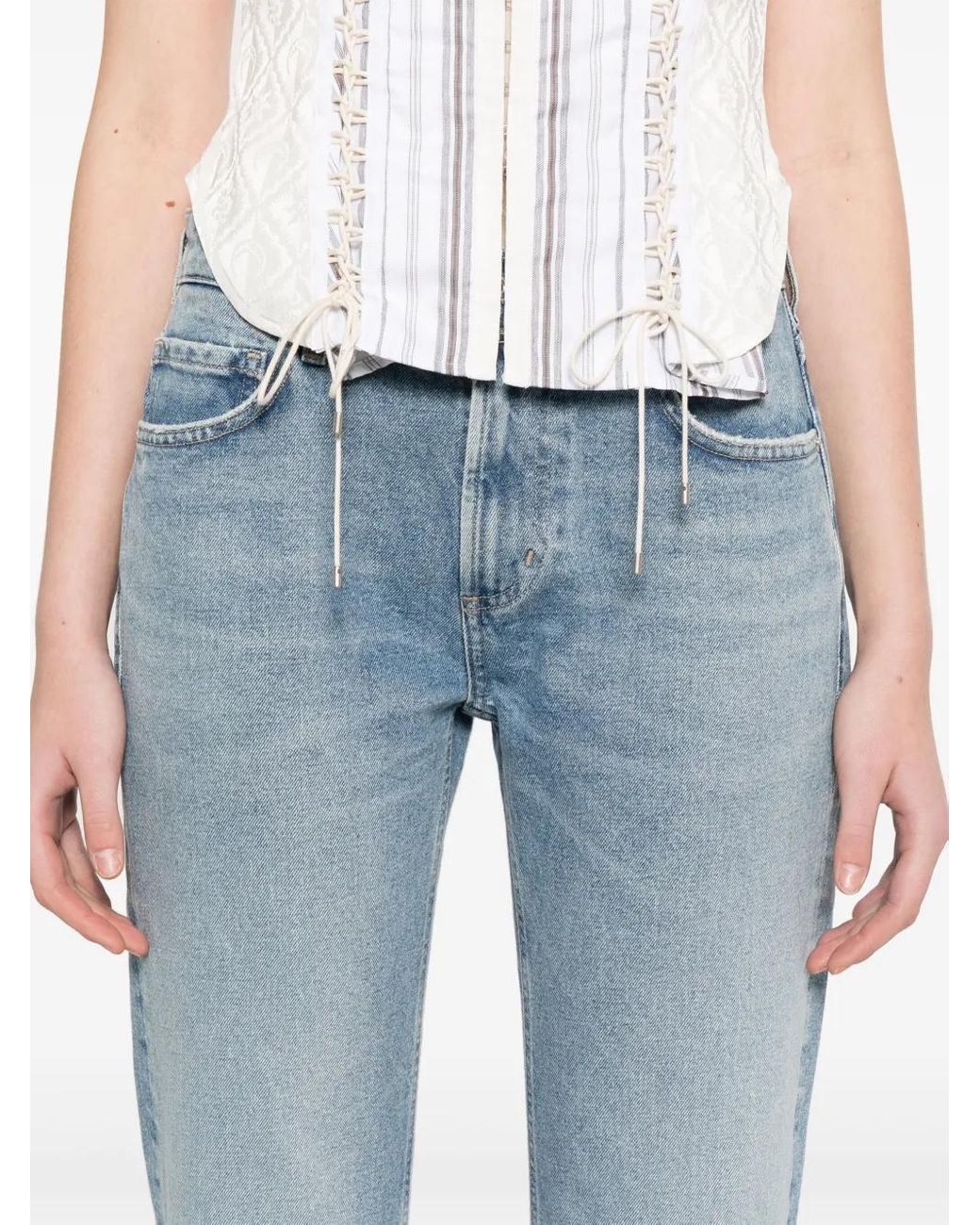 Citizens of Humanity Blue Cotton Denim Jeans 'Clair'