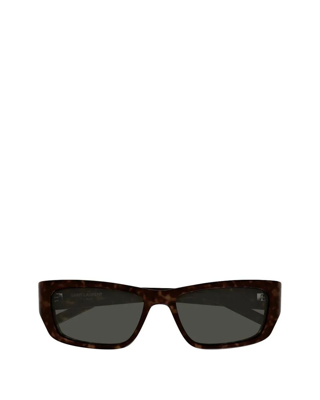 Saint Laurent Black Jazz Rectangle-Frame Sunglasses