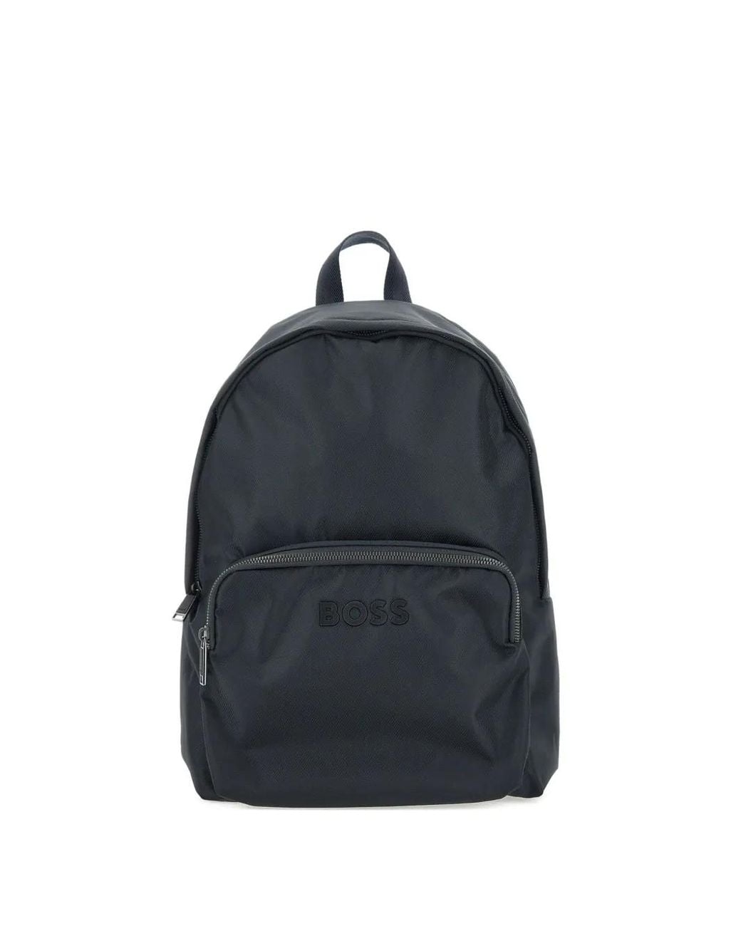 Boss Blue Logo-Print Backpack for men