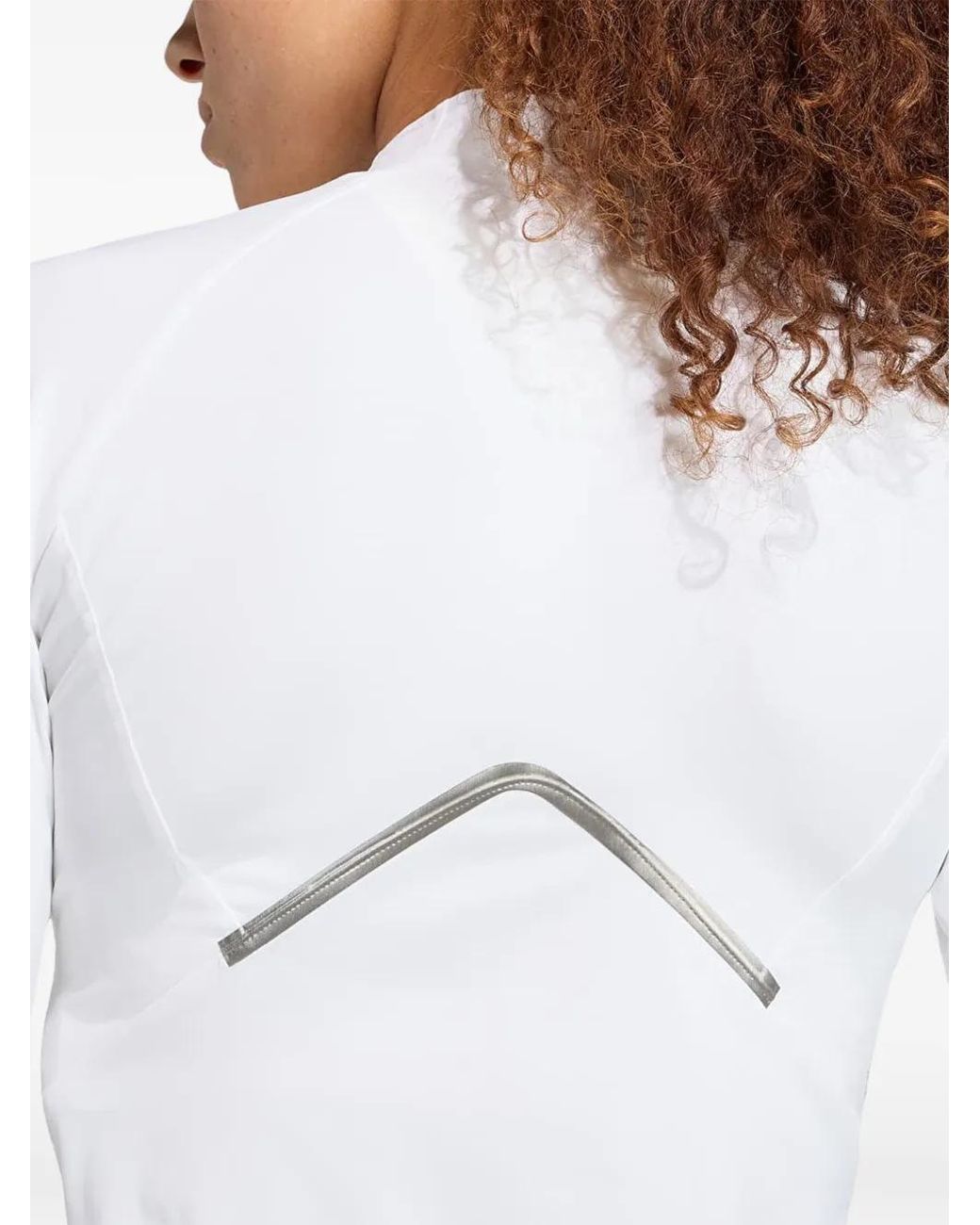 Adidas White Pro Long-Sleeve Top